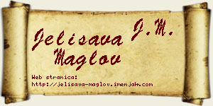 Jelisava Maglov vizit kartica